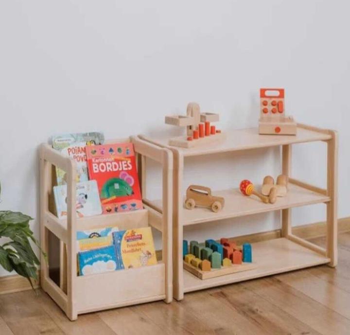 Produktbild Activity Board Waldorf-Kinderzimmermöbel. Offene Miniregale zur Aufbewahrung von Kindersachen