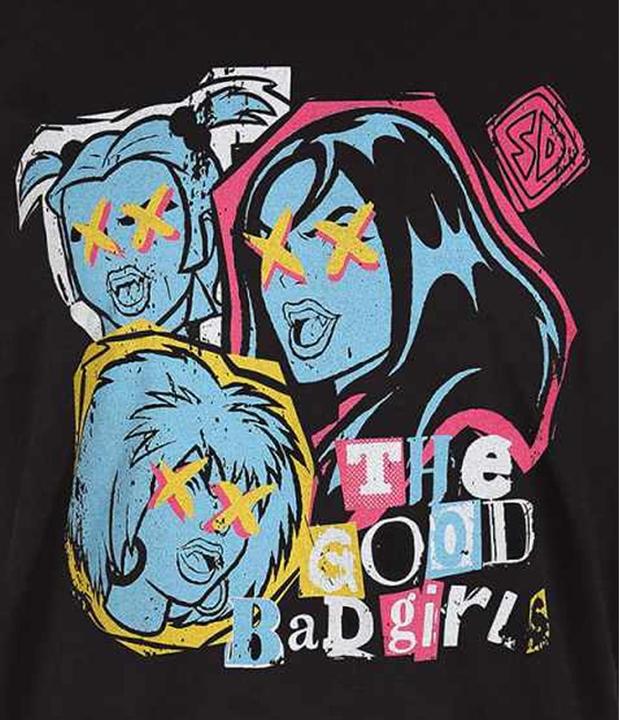 Actual product image Hex Girls Unisex Adult Good Bad T-Shirt (XL)