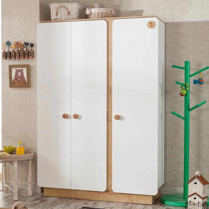 Actual product image Cilek Natura Baby closet 3 doors (136 cm)