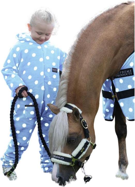 Actual product image Supreme Products Childrens/Kids Dotty Fleece Jumpsuit (S)
