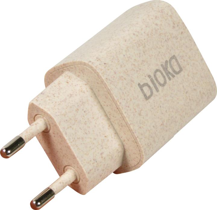 Produktbild Bioka Doppel Adapter 20W biologisch abbaubar Eco-friendly USB-C Power Delivery (20 W)