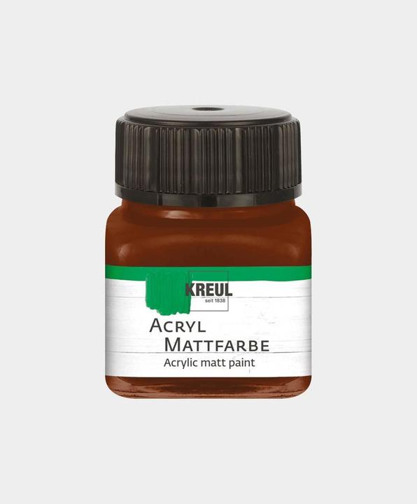 Image du produit Kreul Peinture acrylique mate, 20 ml (Chocolat, 20 ml)