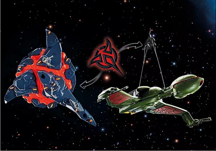Actual product image Playmobil Klingon ship: Bird-of-Prey (71089, Playmobil Star Trek)