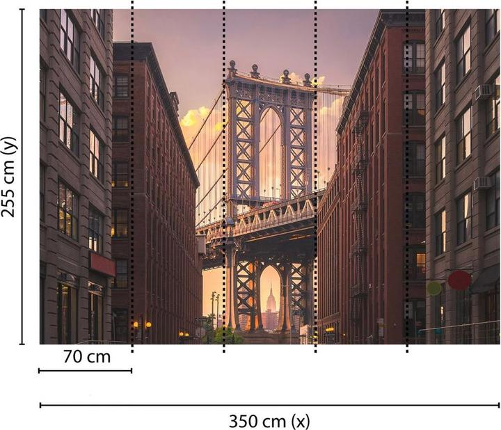Produktbild Livingwalls Designwalls Brooklyn Bridge Stadt (350 x 255 cm)