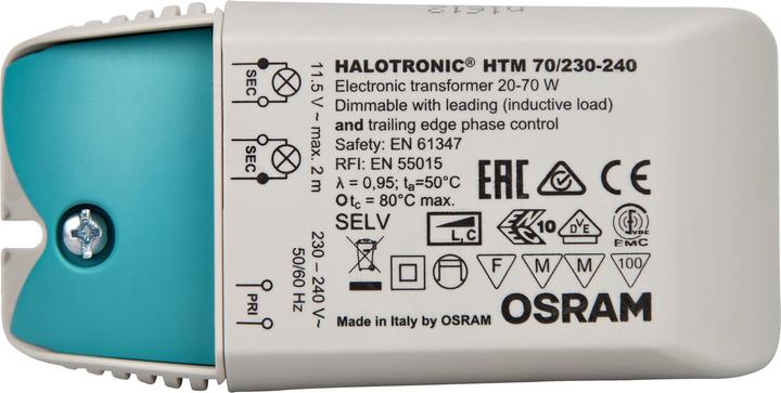 Actual product image Osram Lighting transformer 70W 230/12V