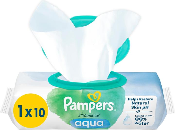 Pampers Harmonie Aqua (10 pièce(s))