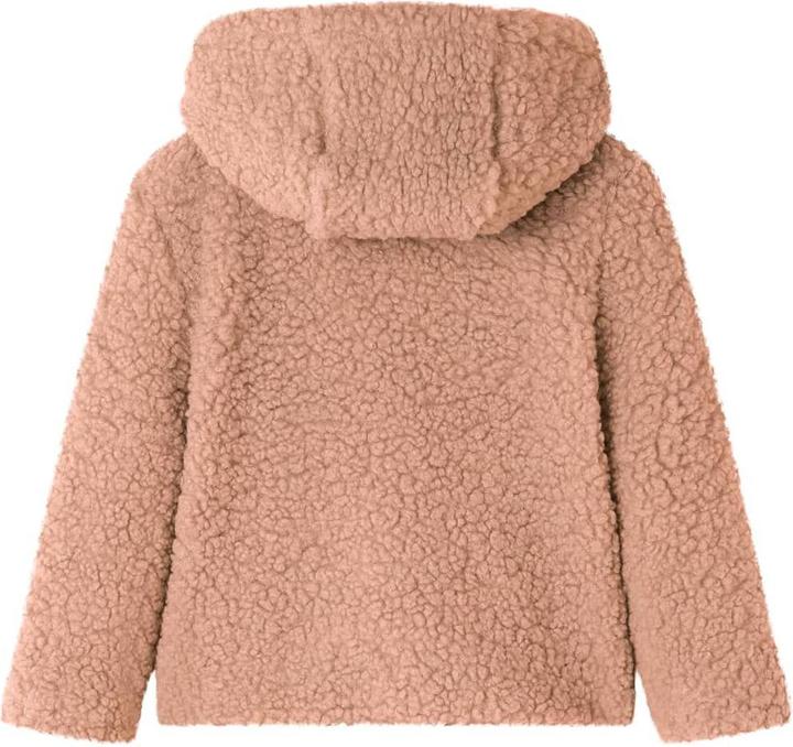 Actual product image VidaXL Children's hooded jacket teddy faux fur light cognac (116)