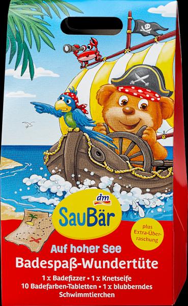 dm SauBär Kinder Badezusatz Wundertüte Auf hoher See (Schaumbad, Badesalz)