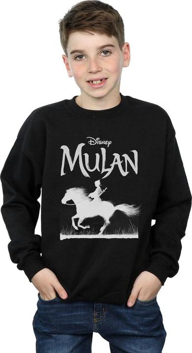 Actual product image Disney Boys Mulan Movie Mono Horse Sweatshirt (116)