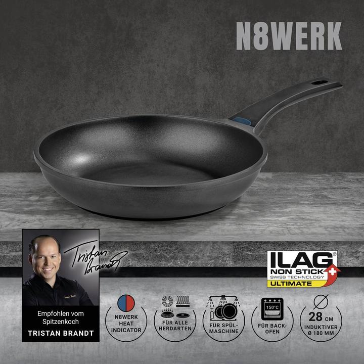 Produktbild N8werk Bratpfanne 28 cm (28 cm, Bratpfanne, Aluminiumguss)