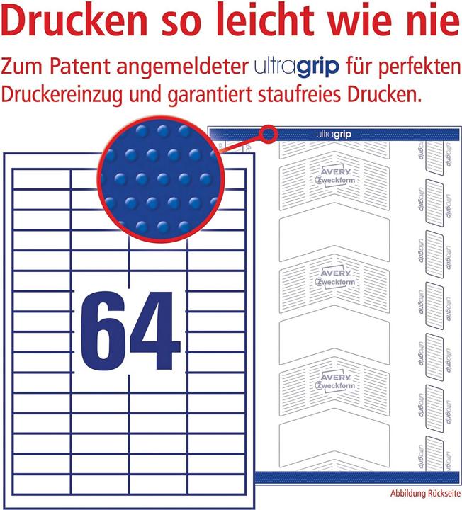 Actual product image Avery Universal labels