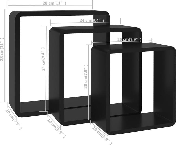 Actual product image VidaXL Gabriela (28 x 10 x 28 cm)