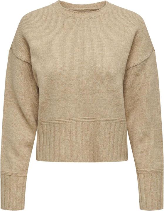 Only Kurzer einfarbiger Strickpullover