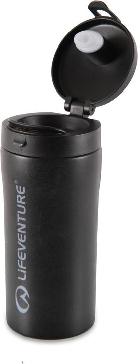 Actual product image Lifeventure Flip-Top Thermal Mug, Matt Black (0.30 l)