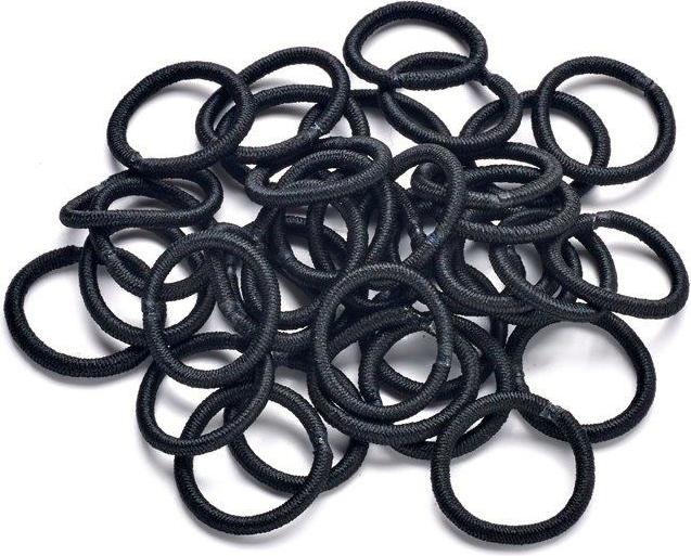 Immagine prodotto Trisa Mini fascette per capelli 15 mm nere 40 pezzi. (Elastico per capelli)