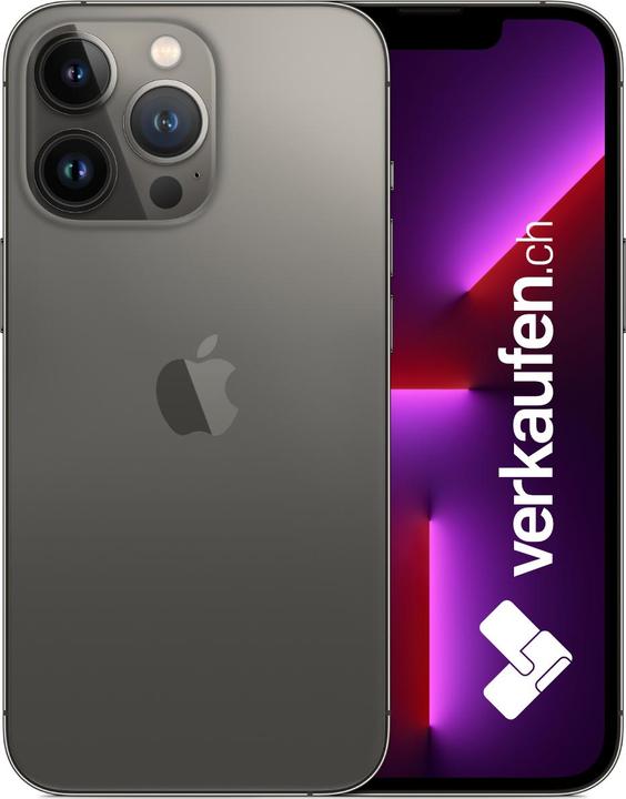 Actual product image verkaufen.ch iPhone 13 Pro (128 GB, Graphites, 6.10", 12 Mpx, SIM + eSIM, A / Like new)