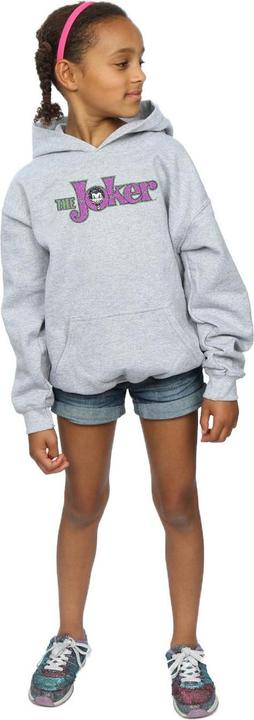 Actual product image Girls The Joker Crackle Logo Hoodie (128)