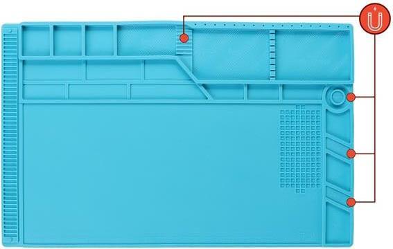 Image du produit Velleman FOURNITURE DE SOUDEUR EN SILICONE 550 x 350 mm (Racks)