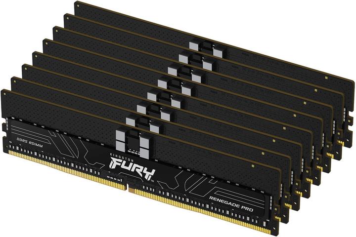 Kingston Fury Renegade Pro EXPO Kit 128GB (8 x 16GB), DDR5, 6400MT/s, CL32, Overclockable, ECC, AMD EXPO, RDI (8 x 16GB, 6400 MHz, RAM DDR5, DIMM)