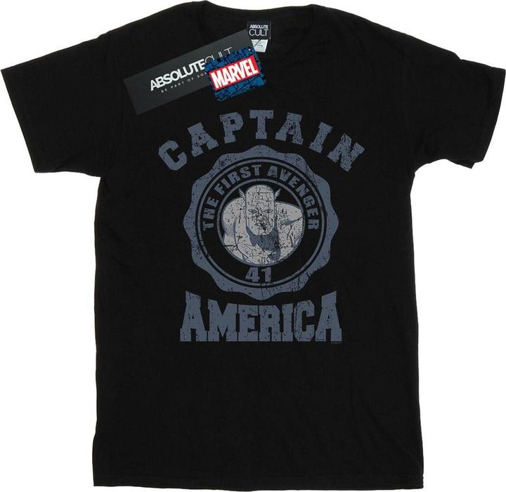 Actual product image Mens Captain America Collegiate T-Shirt (M)