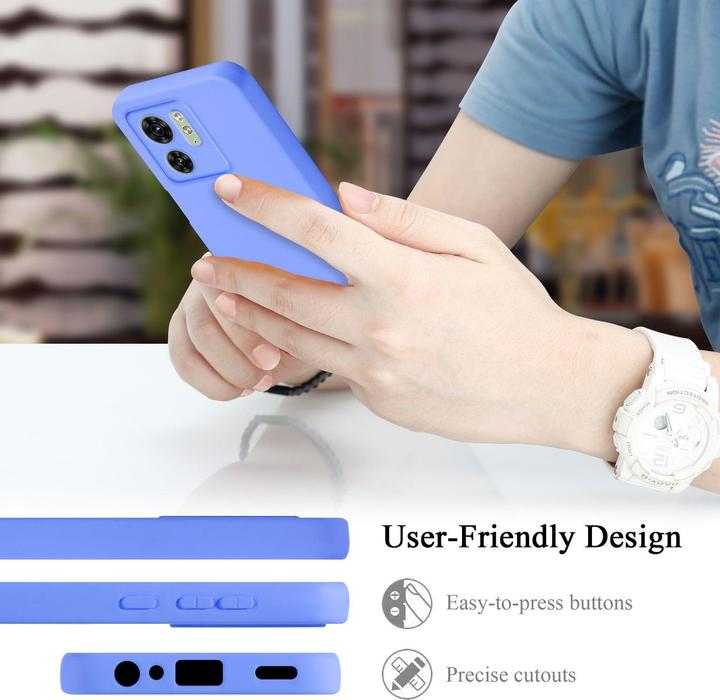 Actual product image Cadorabo Case for Motorola Edge 40 TPU in liquid protection silicone design (Motorola Edge 40)
