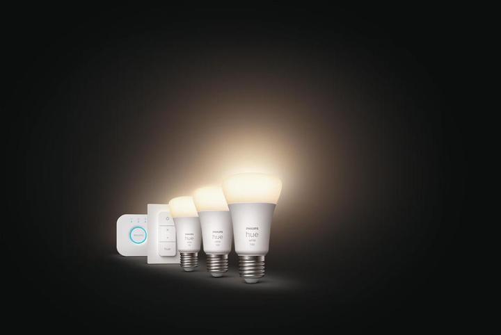 Produktbild Philips Hue White Starter Set (E27, 9.50 W, 1055 lm, 3 x, F)