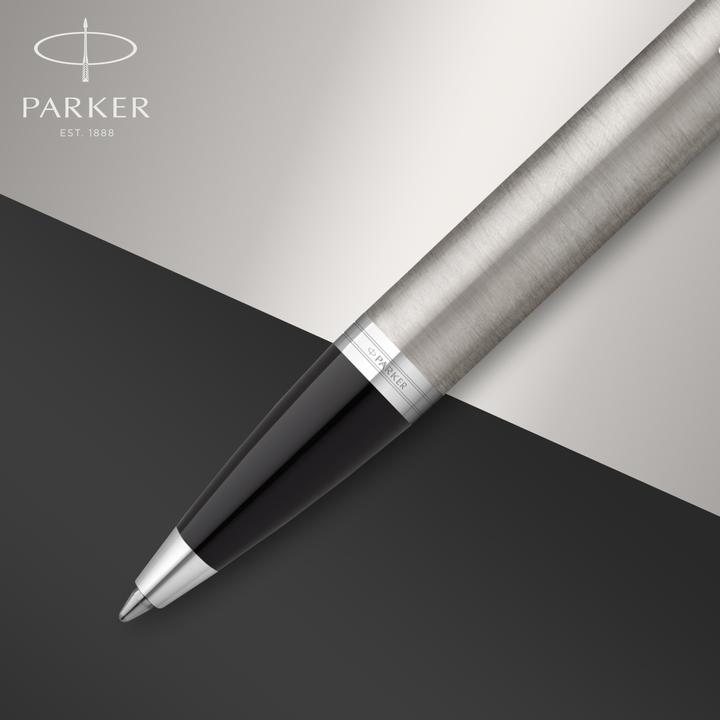 Actual product image Parker Pen IM Brushed Metal C.C. DuoSet incl. gift box (Silver, Black, 2 x)