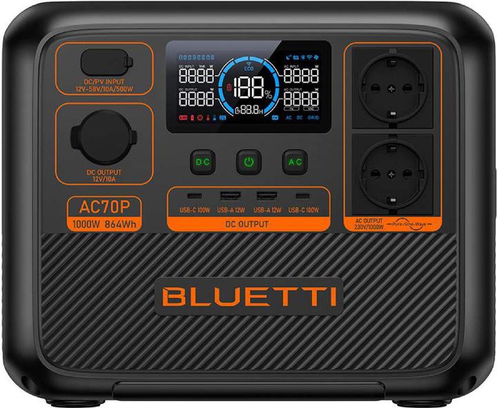 Produktbild Bluetti AC70P (864 Wh, 10.70 kg)