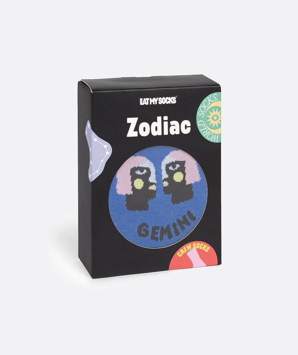 Actual product image Eat My Socks Socks, Zodiac Gemini (One size)