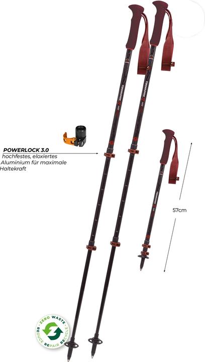 Actual product image Komperdell Carbon EVO Zero Compact (120 cm)