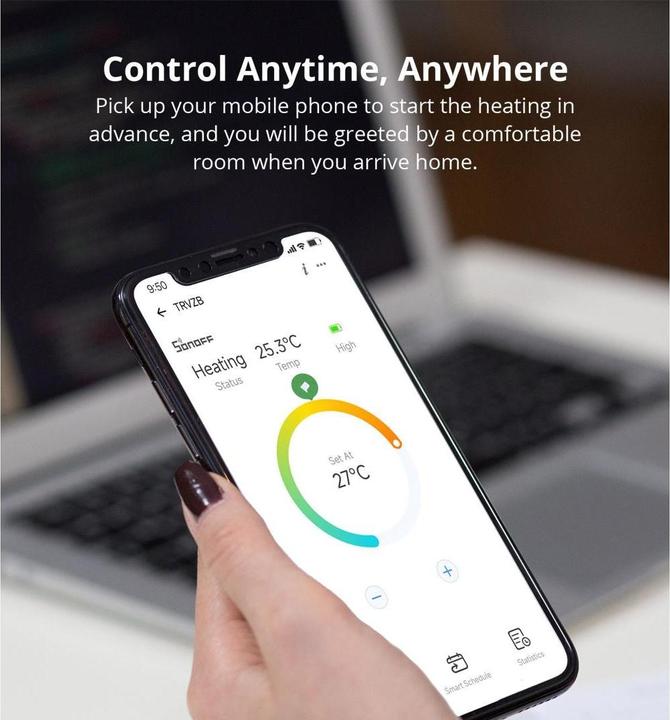 Actual product image Sonoff Smart thermostat radiator Zigbee