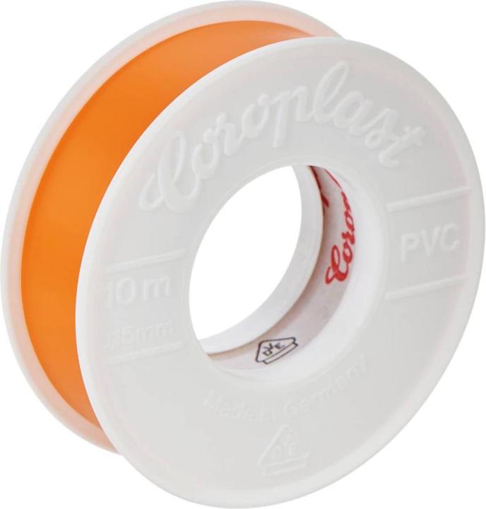 Actual product image Coroplast Premium insulating tape Insulating adhesive tape 0.10x15mm x 10m orange (15 mm)