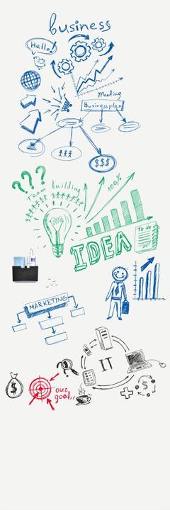 Actual product image Legamaster Magnetic whiteboard wrap up (101 x 300 cm)