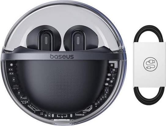 Actual product image Baseus Earphones TWS Bowie E5x (black) (25 h, Cable)