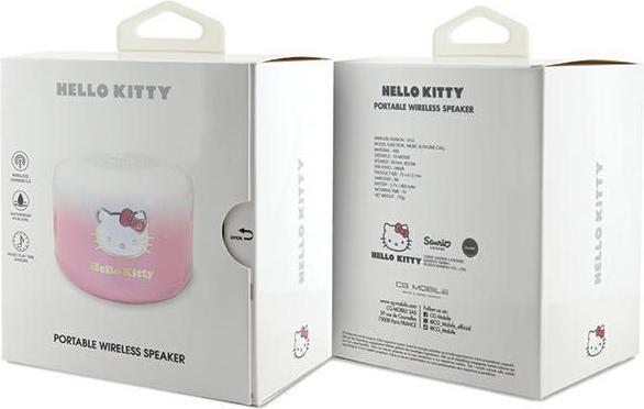 Immagine prodotto Hello Kitty głośnik Bluetooth HKWSBT6GKEP różowy/rosa Elettroplacca Gradiente (16 h, Batteria ricaricabile)