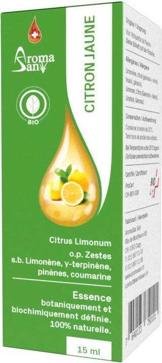 Image du produit AromaSan Essence de citron bio (15ml)
