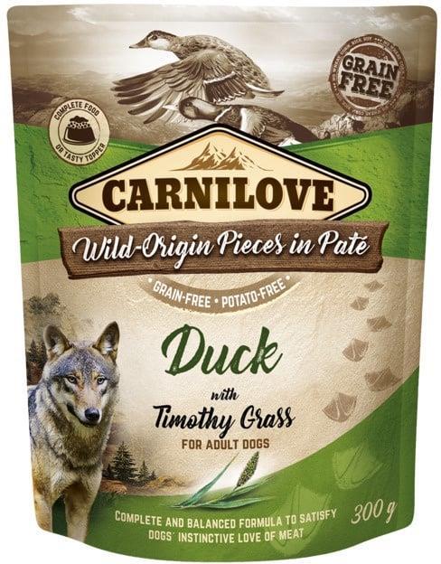 Carnilove Cane adulto Pouch Paté Anatra & Timothy Grass (Adulto, 1 pz., 300 g)