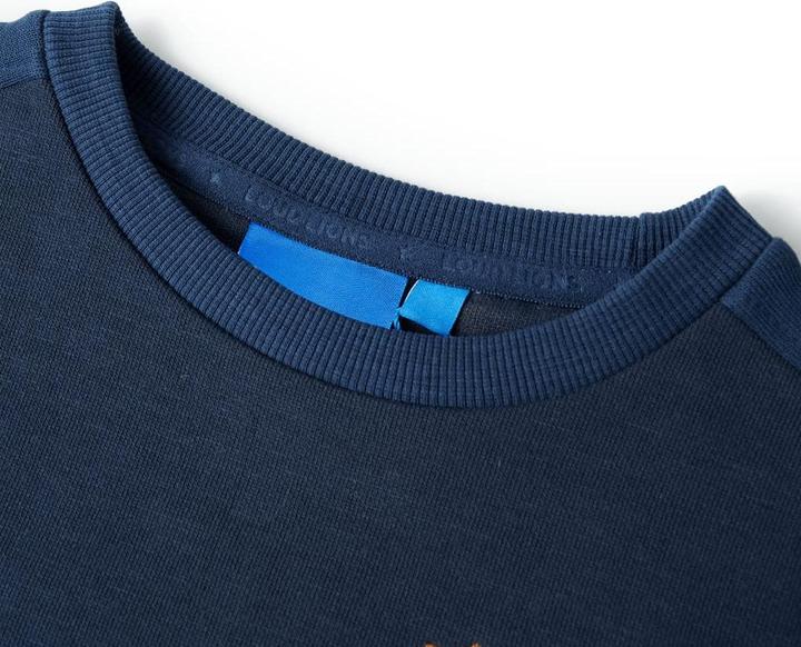 Immagine prodotto VidaXL Felpa da bambino blu navy melange 128,Materiale: 92 (128)