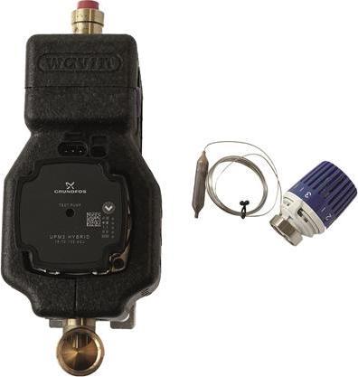 Produktbild Wavin PARALLEL SHUNT 1" isoliert, mit Grundfos UPM3HY15-70 Hybridpumpe
