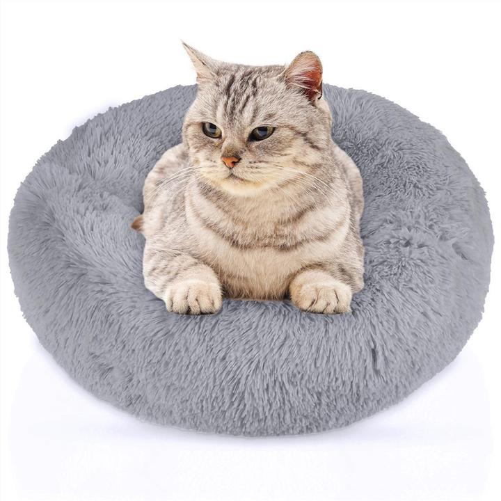 Produktbild Intirilife Haustierbett in Grau Durchmesser 100 cm (Hund, Katze)