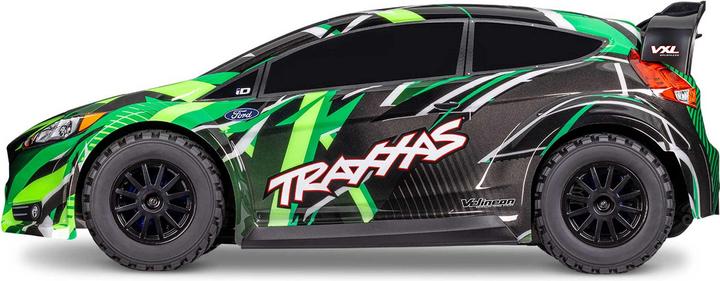Actual product image Traxxas Ford Fiesta St Green 1/10 Rally Vxl Rtr Brushless Without Battery And Charger (RTR Ready-to-Run)