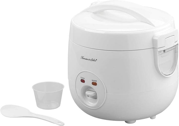 Rosenstein & Söhne Reiskocher mit Warmhalte-Funktion & Dampfgar-Einsatz