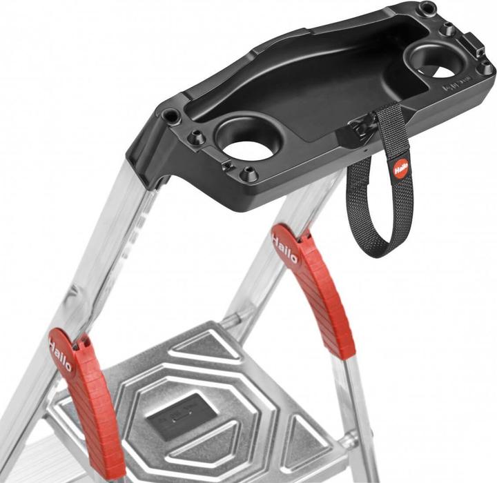 Produktbild Hailo L80 ComfortLine, Alu-Sicherheits-Stehleiter, 7 Stufen (Trittleiter, 140 cm)