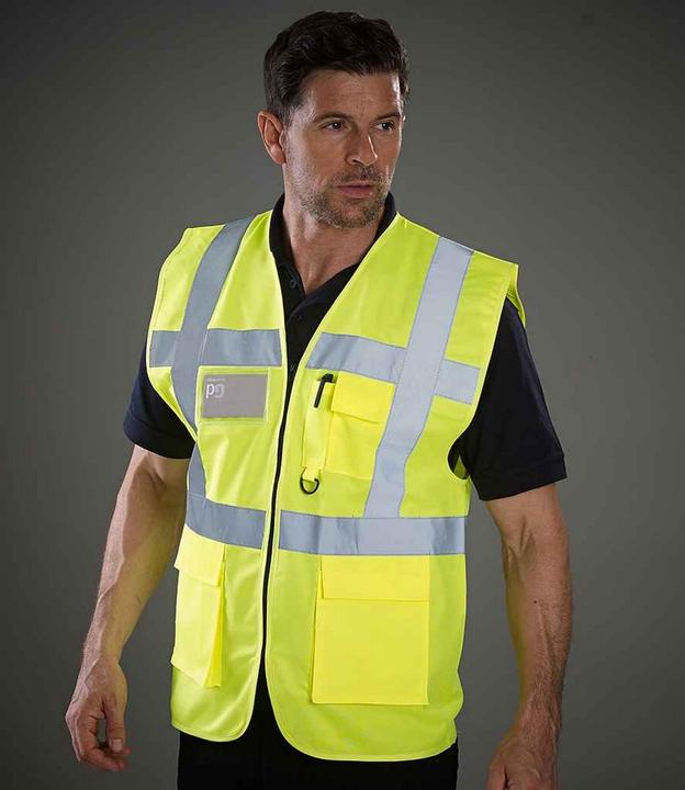 Actual product image Yoko Unisex Adult Executive Hi-Vis Waistcoat (S)