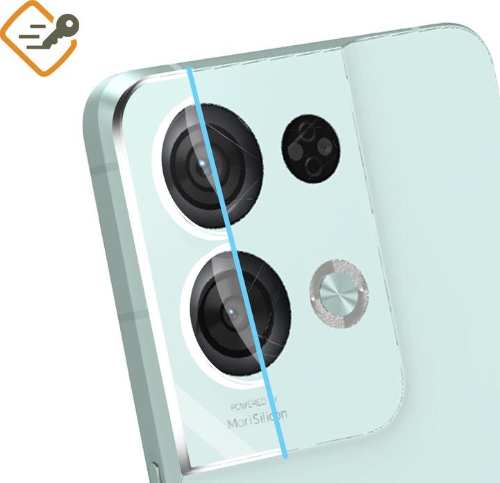 Actual product image Avizar Rear camera film, camera protection film (1 Piece, Oppo Reno 8 Pro 5G)