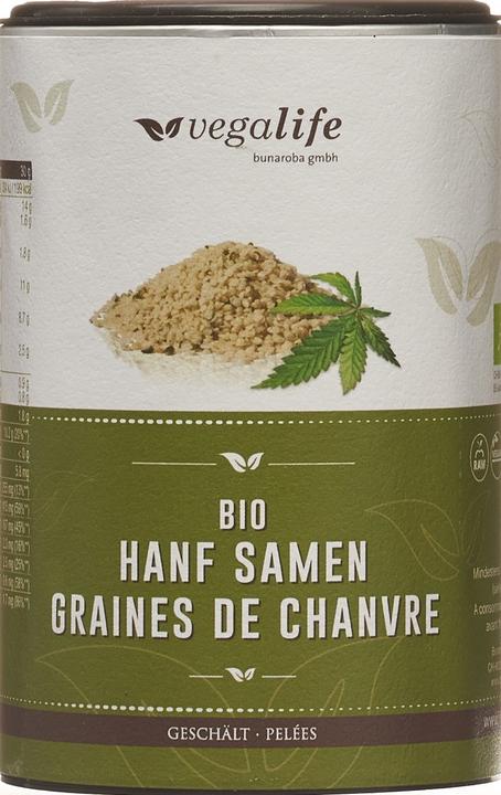 Actual product image vegalife Hemp Seeds Peeled (230 g)