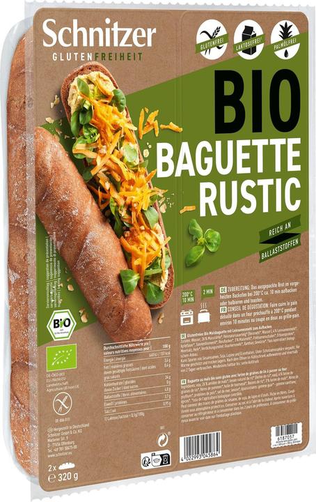 Produktbild Schnitzer Glutenfreies Bio Maisbaguette mit Ölsamen (320 g)