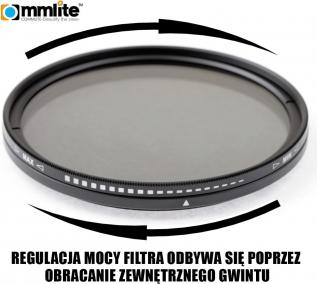 Produktbild Commlite ND Filter variable Fader - 82 mm (82 mm, ND- / Grauverlauffilter)
