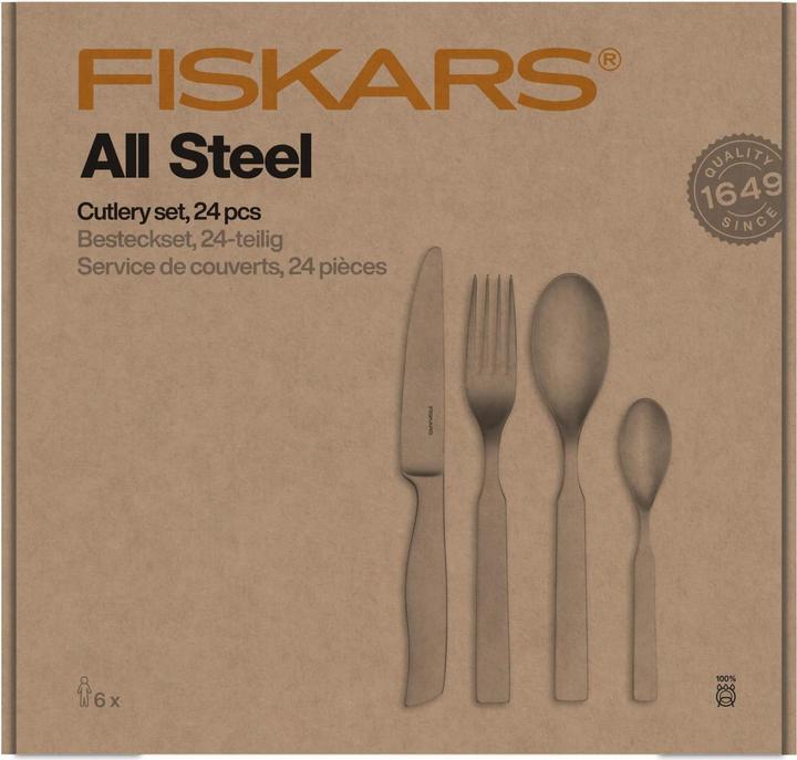 Image du produit Fiskars FS. SET DE COUVERTURE 24 pcs. TOUT ACIER (24 pièce(s), Set de couverts)