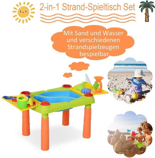 Immagine prodotto Swisshandel24 Tavolo da gioco con sabbia e acqua per bambini Tavolo da fango per bambini Tavolo da gioco